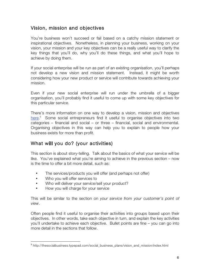 Business Plan – Development Impact and You