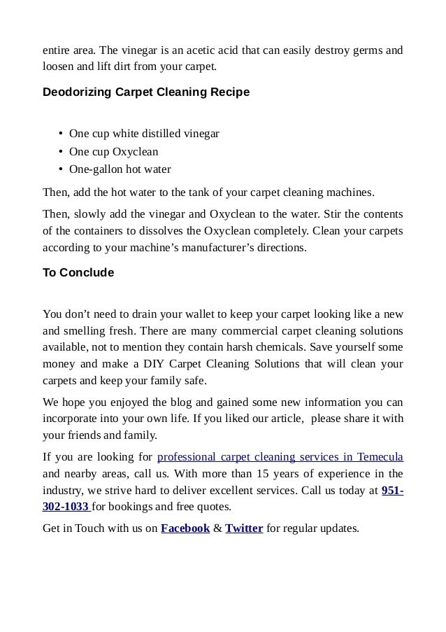 Diy carpet cleaning solutions to restore carpet quality at home