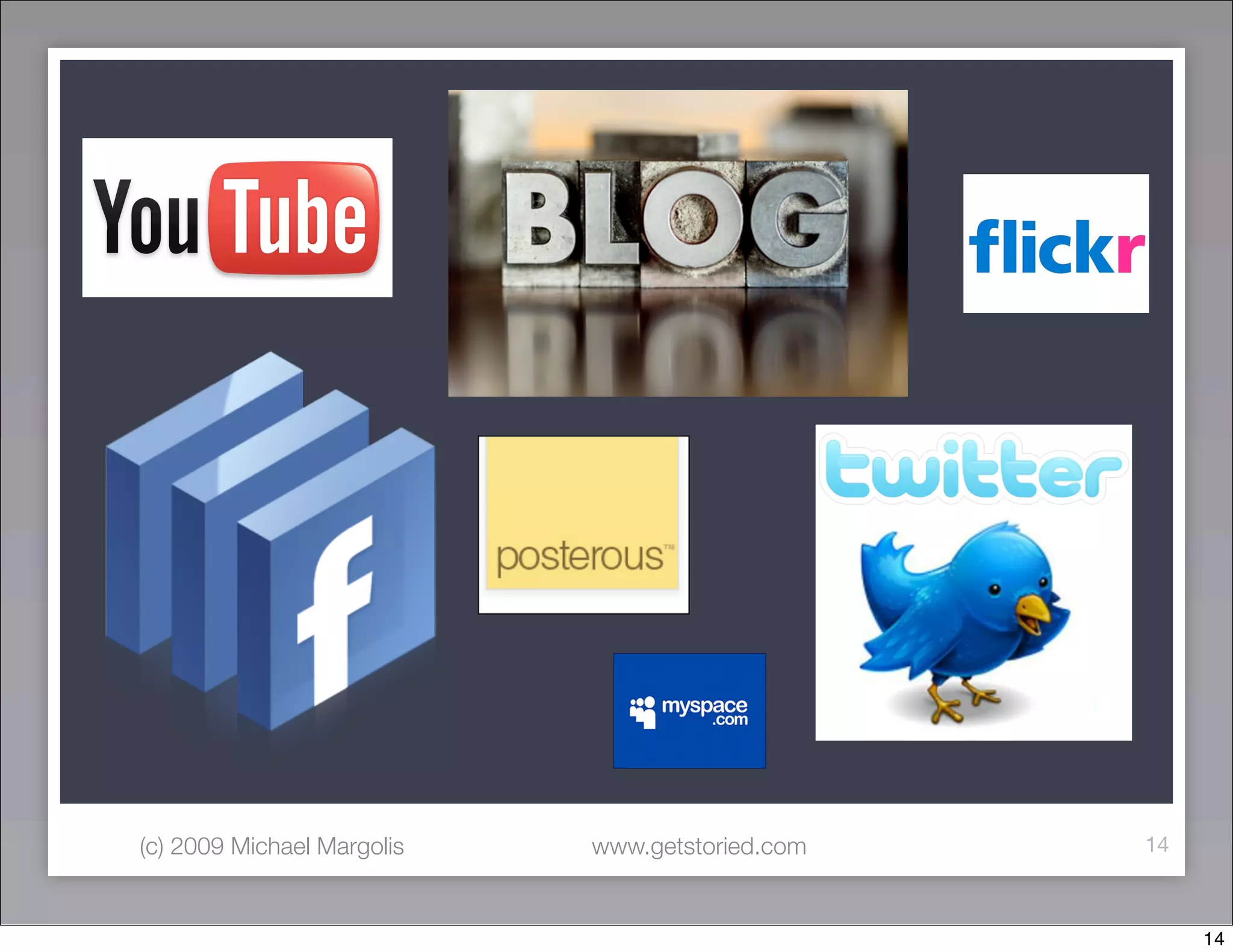 (c) 2009 Michael Margolis   www.getstoried.com   14



                                                      14
 