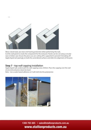 1300 765 885 | sales@stallionproducts.com.au
www.stallionproducts.com.au
 