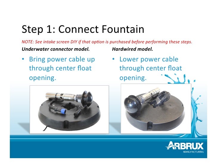 Lake Fountain Install Guide