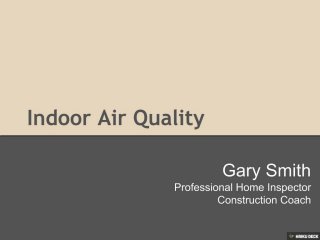 DIY Indoor Air Quality Inspection