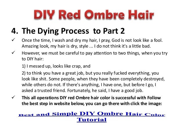 Diy Red Ombre Hair
