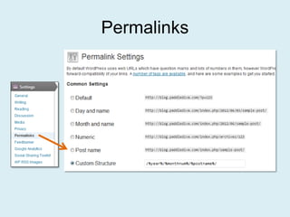 Permalinks
 