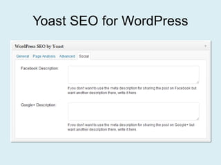 Yoast SEO for WordPress
 