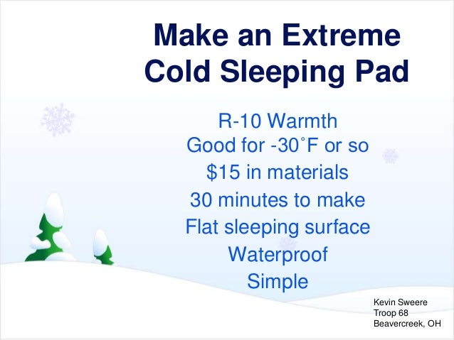 Diy Sleeping Pad Eps Accordian 27mar15