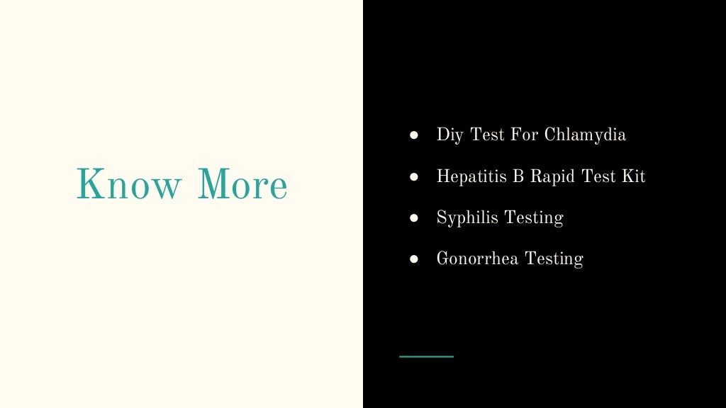 Diy Test For Chlamydia