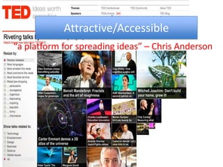 Attractive/AccessibleAttractive/Accessible“a platform for spreading ideas” – Chris Anderson
