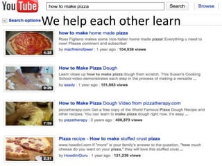 We help each other learn