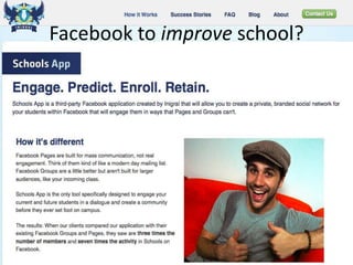 Facebook to improve school?