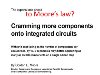 to Moore’s law?