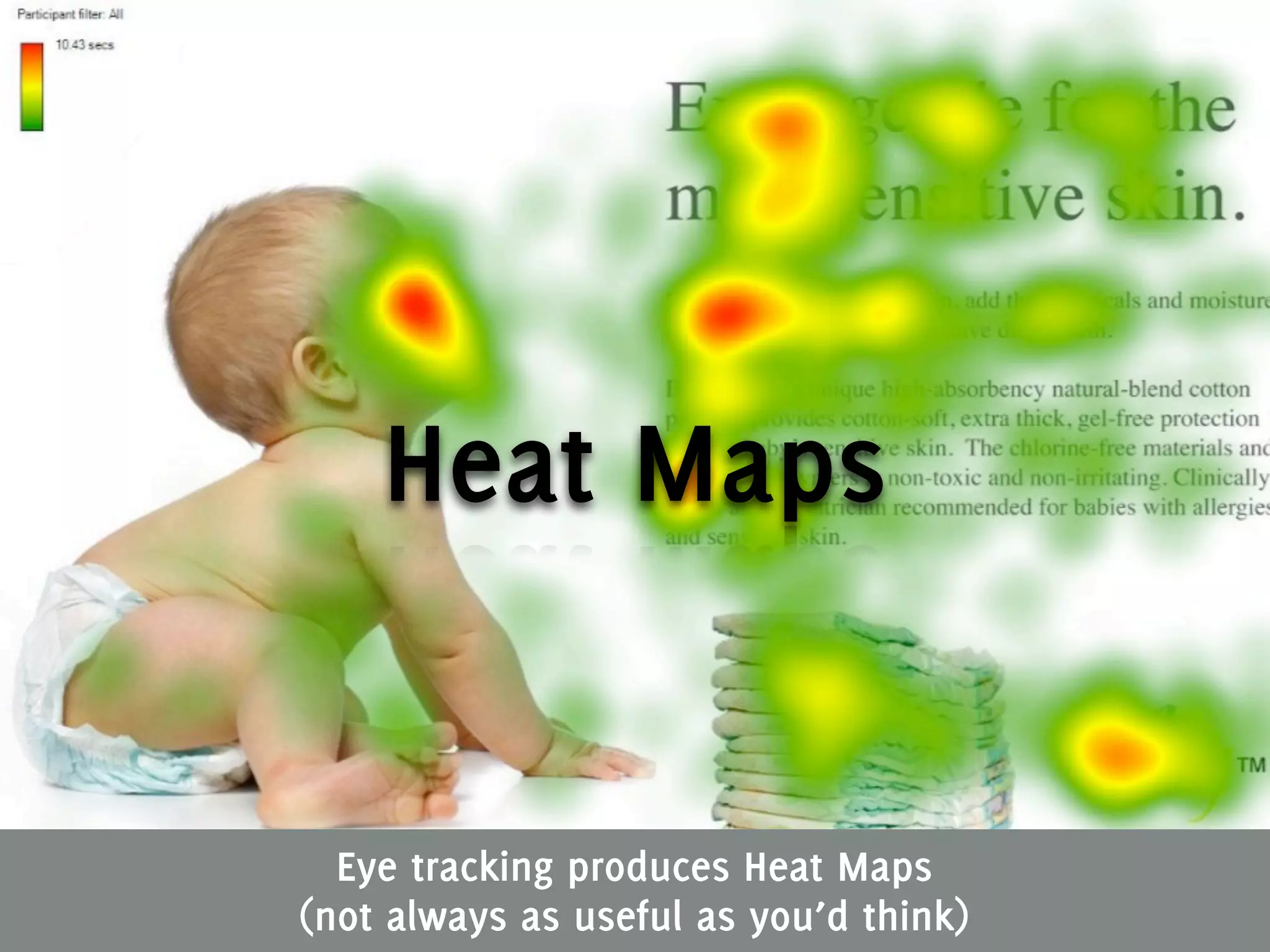 HOW?




    Heat Maps


  Eye tracking produces Heat Maps
(not always as useful as you’d think)
 