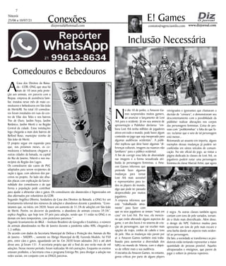 Niterói
25/06 a 10/07/21
www.dizjornal.com
www.dizjornal.com
7
Conexões contato@agenciastilo.com
E! Games
dizjornal@hotmail.com
A
Casa dos Direitos da Baixa-
da - CDB, ONG que atua há
mais de 10 anos pela prote-
ção aos animais, em parceria com a
Riopae, empresa de assistência fami-
liar, instalou nesse mês de maio co-
medouros e bebedouros em São João
de Meriti/RJ. No total 10 comedou-
ros foram instalados em ruas do cen-
tro de Vilar dos Teles e nos bairros
Trio de Ouro, Jardim Noya, Jardim
Botânico, Jardim Meriti e na Região
Central da cidade. Estas instalações
logo chegarão a mais dois bairros de
Belford Roxo, município vizinho de
São João de Meriti.
O projeto segue em expansão para
que, nos próximos meses, os co-
medouros e bebedouros cheguem a
outras cidades da baixada, na capital
do Rio de Janeiro, Niterói e nos mu-
nicípios da Região dos Lagos.
Os comedouros são canos de PVC
adaptados para serem recipientes de
ração e água, com adesivos dos par-
ceiros no projeto. Ao lado são afixa-
das placas com explicação da funcio-
nalidade dos comedouros e de que
forma a população pode contribuir
para ajudar a alimentar cães e gatos. Os comedouros são abastecidos e higienizados em
dias alternados por voluntários da CDB.
Segundo Angélica Oliveira, fundadora da Casa dos Direitos da Baixada, a ONG fez um
levantamento informal dos números de adoções e abandonos durante a pandemia. “Cons-
tatamos que, no início, em 2020, houve um aumento de 31,5% de adoções em São João
de Meriti. Porém, no decorrer da pandemia, o abandono de animais cresceu 39,5%”,
explica Angélica, que hoje tem 39 pets para adoção, sendo que 11 estão na ONG e os
demais em lares temporários, com protetores parceiros.”
Segundo levantamento do IBGE – Instituto Brasileiro de Geografia e Estatística, o número
de animais abandonados no Rio de Janeiro durante a pandemia subiu 40%, chegando a
1,3 milhão.
De acordo com dados da Secretaria Municipal de Defesa e Proteção dos Animais do Rio
de Janeiro – SMDPA -, somente no Abrigo Municipal do RJ, Fazenda Modelo, há 950
pets, entre cães e gatos, aguardando um lar. Em 2020 foram adotados 265 e até abril
desse ano, já foram 131. A secretaria projeta que até o final do ano serão mais de mil
adoções. Nesse mesmo período, foram realizadas 46 mil castrações. Enquanto os eventos
estavam proibidos, a Secretaria criou o programa Entrega Pet, para divulgar a adoção nas
redes sociais, em conjunto com as ONGS parceiras.
N
o dia 10 de junho, a Amazon Ga-
mes surpreendeu muitos gamers,
ao anunciar o lançamento de Lost
Ark para o ocidente. Já em seu anúncio de
apresentação a Publisher declarou: “em-
bora Lost Ark tenha milhões de jogadores
ativos em todo o mundo, pode haver algum
conteúdo no jogo que seja inesperado para
algumas audiências ocidentais”. A publi-
sher explicou que deve haver algumas “di-
ferenças culturais, imagens ou nuances não
familiares” para o público ocidental.
A fim de corrigir essa falta de diversidade
nas imagens e a forma sexualizada atri-
buída às personagens femininas, a Ama-
zon Games informou que
pretende fazer algumas
mudanças para tornar
Lost Ark mais acessível
e representativo para to-
dos os players do mundo,
algo que pode ter passado
despercebido por muitos
jogadores.
A empresa informou que
está “trabalhando ativa-
mente” para fazer com
que os seus jogadores se sintam “mais em
casa” em Lost Ark. Por isso, ela mencio-
na que estão alterando alguns aspectos do
game, e um dos focos é no sistema de cria-
ção de personagem, que vai receber mais
opções de trajes, estilos de cabelo e tons
de pele. Mas as mudanças não param por
aí: a Amazon Games também está traba-
lhando para aumentar a diversidade dos
NPCs no mundo de Arkesia, com o objeti-
vo de refletir mais a sua audiência.
A iniciativa da Amazon Games, no entanto,
gerou críticas por parte de alguns players
Inclusão Necessária
Comedouros e Bebedouros
retrógrados e ignorantes que chamaram a
decisão de “censura”, e demonstraram seu
descontentamento com a possibilidade da
publisher realizar alterações nos corpos
das personagens femininas. Coisa de pes-
soas com “probleminhas” e falta do que fa-
zer, reclamar que o seio de tal personagem
está menor...
Retomando ao assunto em importa, alguns
exemplos dessas mudanças já podem ser
conferidas em vários veículos de comuni-
cação. No site oficial do jogo, ao visitar a
página dedicada às classes de Lost Ark, os
jogadores podem notar uma personagem
feminina da classe Marcial Artist, que agora
é negra. As outras classes também agora
contam com tons de pele variados, tornan-
do o título mais diversificado. Além disso,
o design do NPC Federico mudou para
apresentar um tom de pele mais escuro e
uma barba dando um aspecto mais ociden-
tal ao personagem.
De fato, a sociedade se transforma e as pro-
dutoras estão tentando representar a maior
quantidade de pessoas possível. Aqueles
ultrapassados e misóginos, que parem de
jogar e voltem às pinturas rupestres.
 