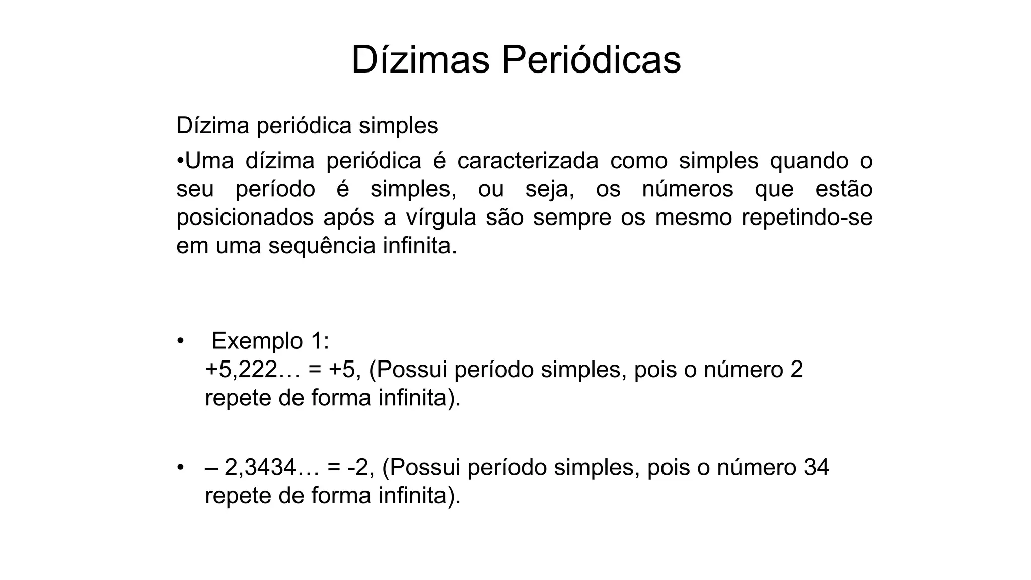 Dizimas periodicas | PPTX