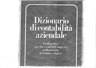 Dizionario contabilità italiano inglese - Italian English accounting dictionary