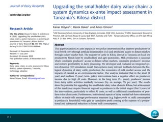 A system dynamics approach to chain/network analysis in the primary industry sector