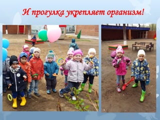 И прогулка укрепляет организм!
 