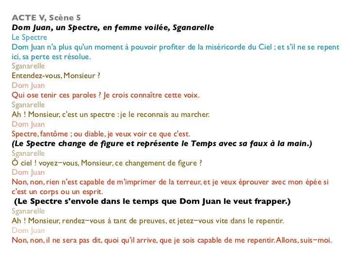 Dom Juan, Acte V, scènes 5 et 6 : le dénouement