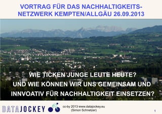 DJ2013 Vortrag zu Jugend & Nachhaltigkeit in Deutschland_ccby wwwDATAJOCKEYeu