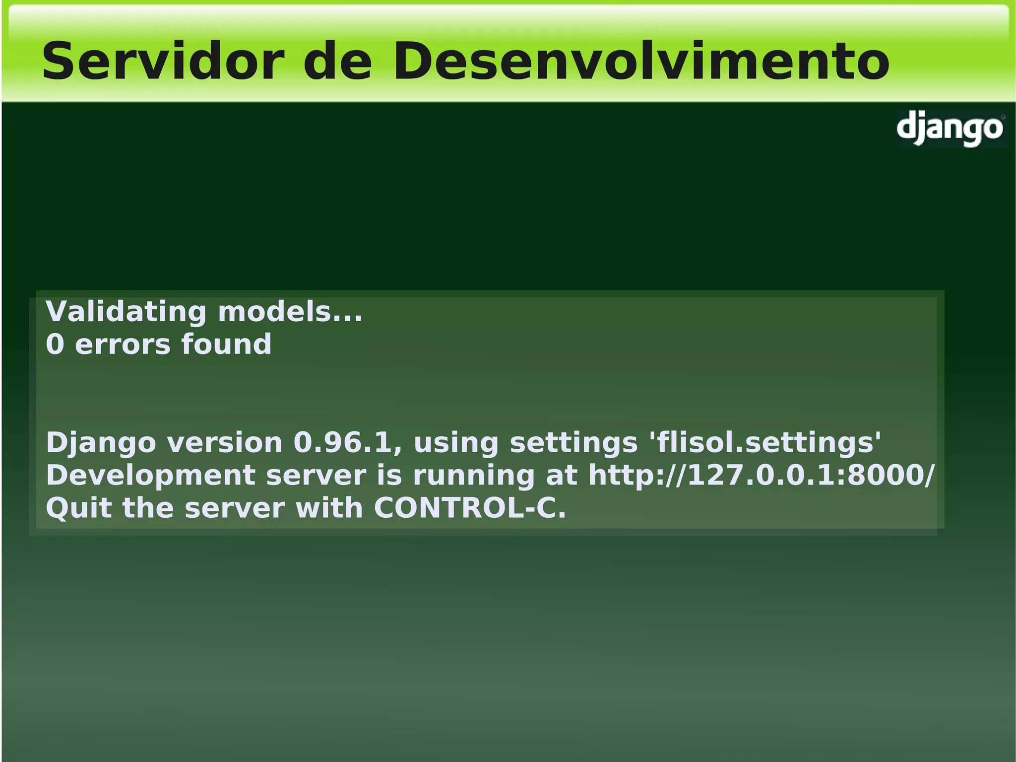 Django, Framework Python para desenvolvimento web