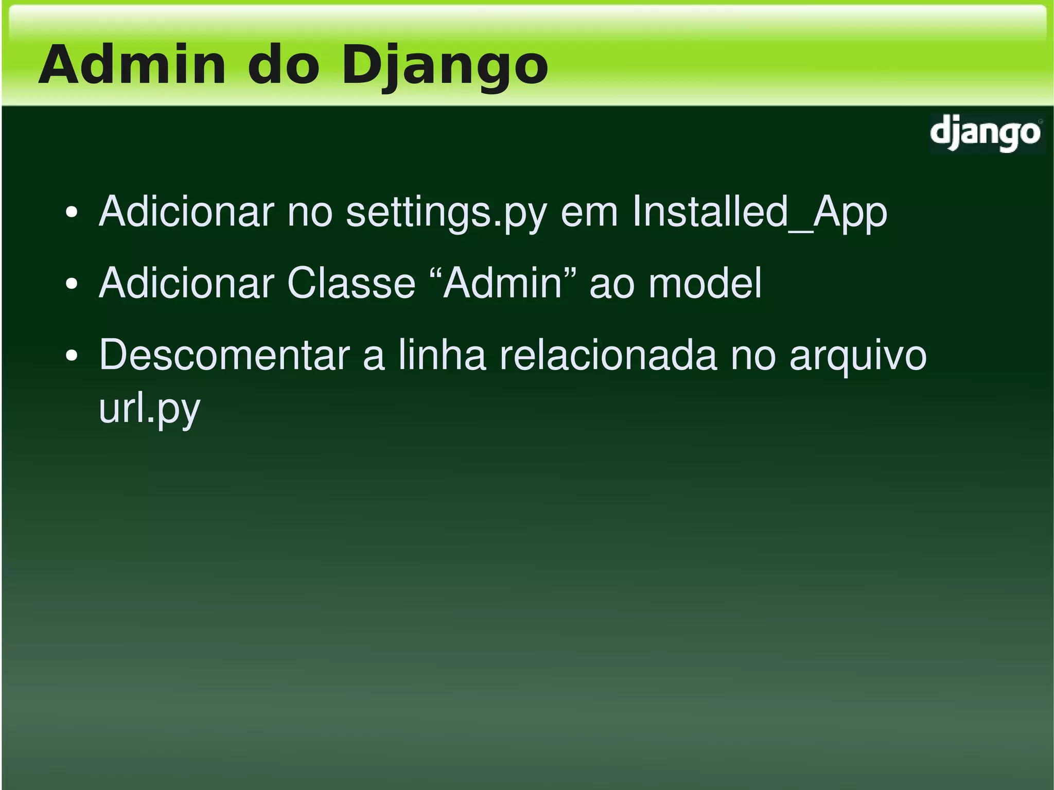 Django, Framework Python para desenvolvimento web