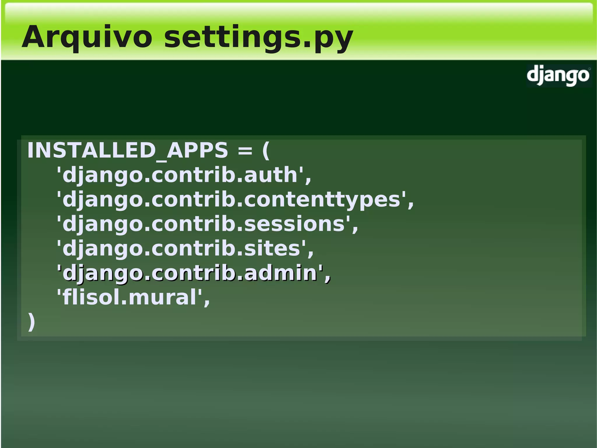 Django, Framework Python para desenvolvimento web