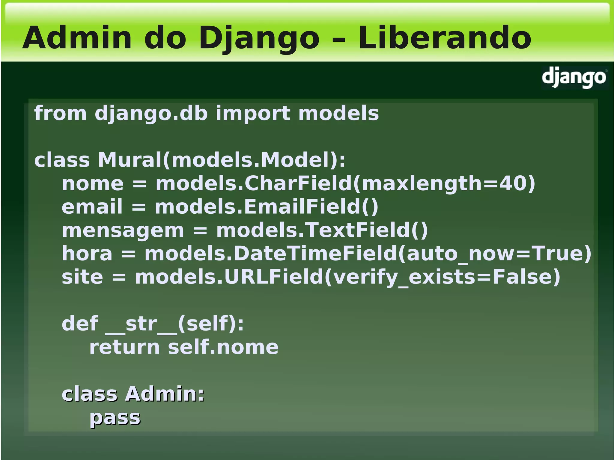 Django, Framework Python para desenvolvimento web