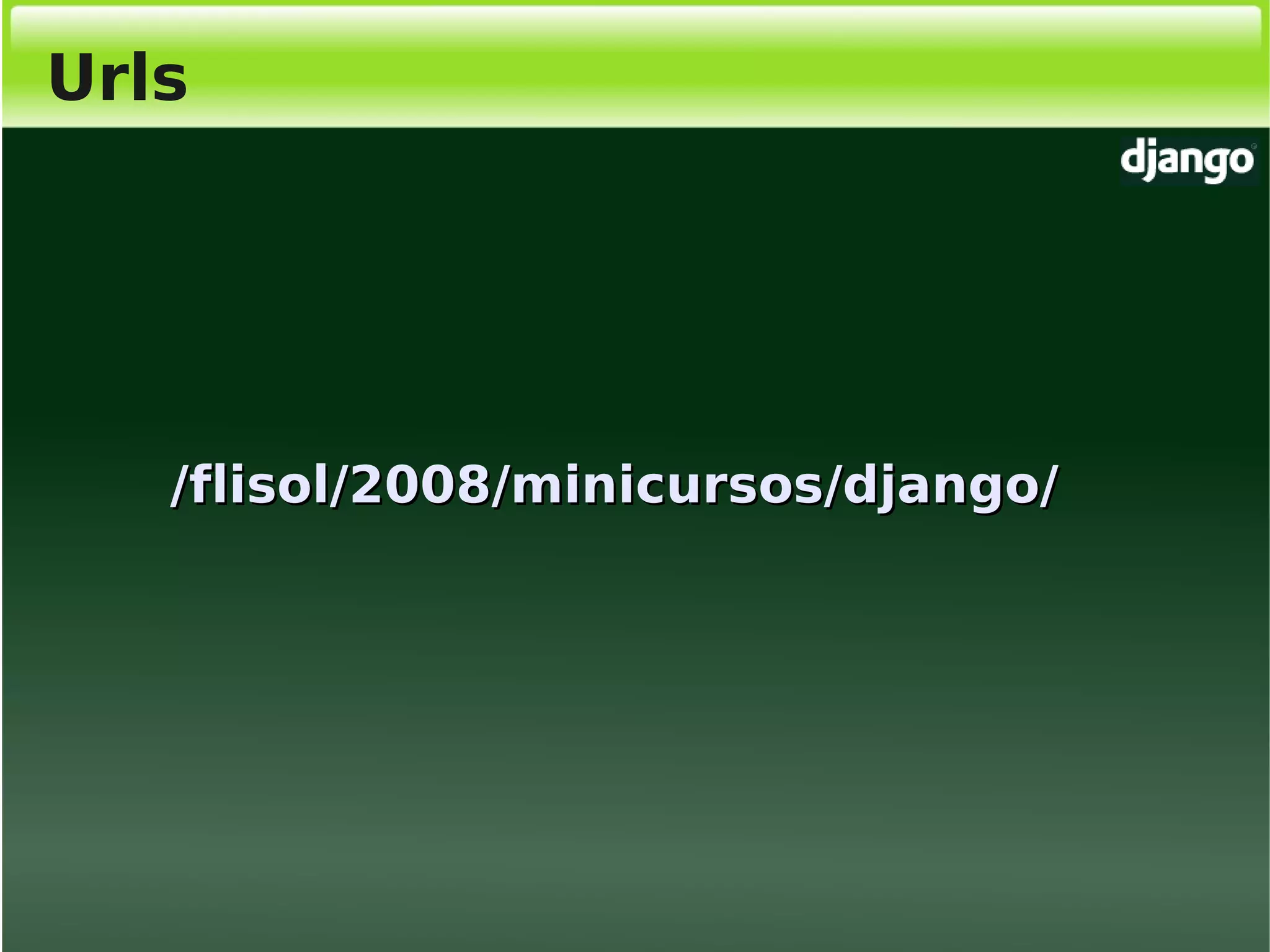 Django, Framework Python para desenvolvimento web