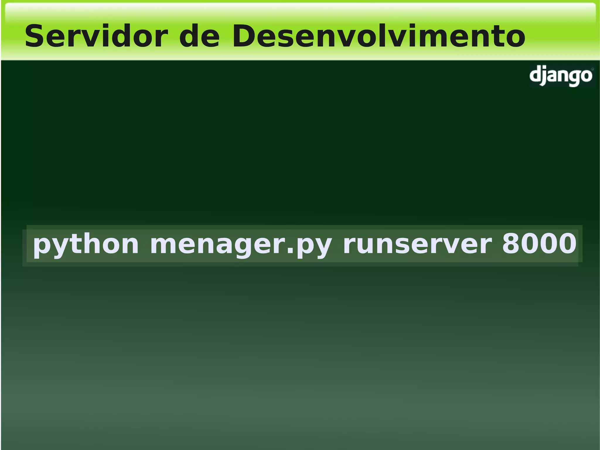 Django, Framework Python para desenvolvimento web