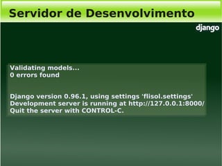 Django, Framework Python para desenvolvimento web