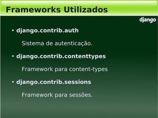 Django, Framework Python para desenvolvimento web