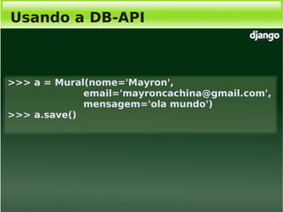 Django, Framework Python para desenvolvimento web