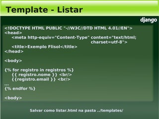 Django, Framework Python para desenvolvimento web