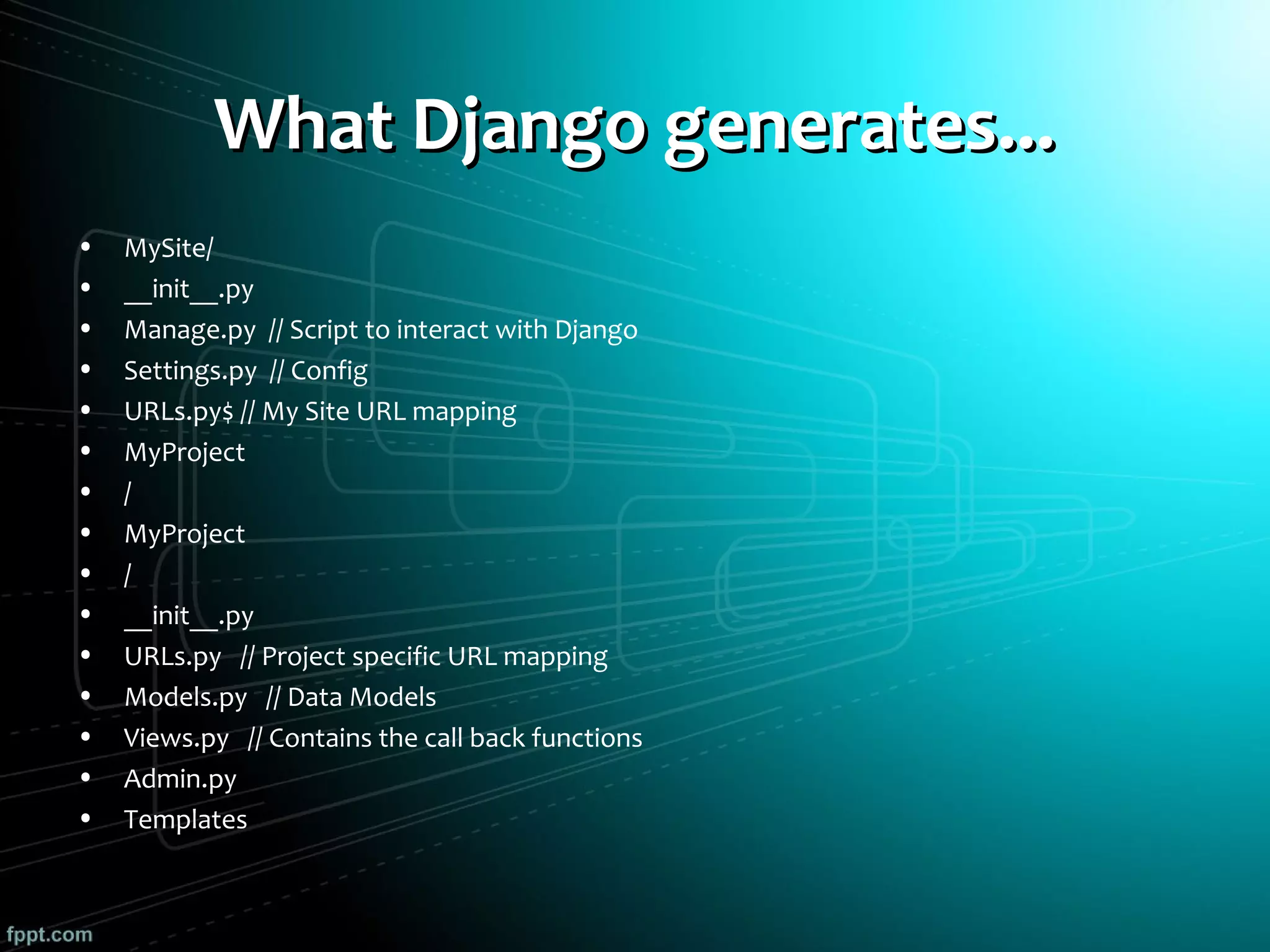 Django | PPT | Web Development | Internet