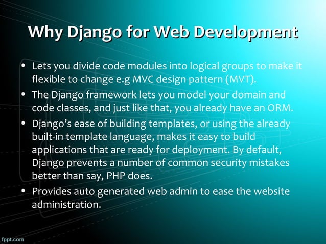 Django | PPT | Web Development | Internet