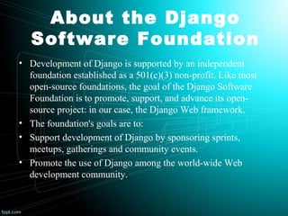 Django | PPT | Web Development | Internet