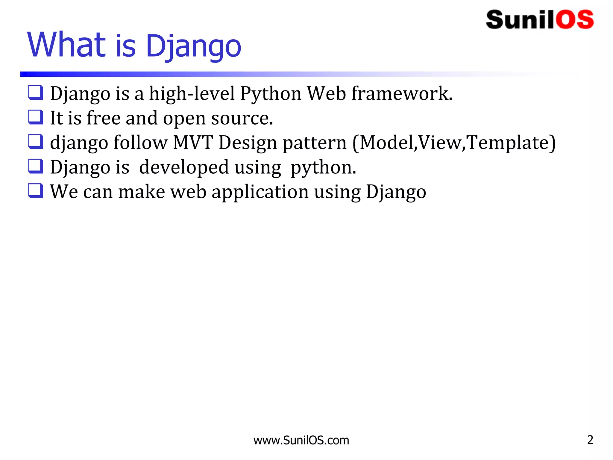DJango | PPT