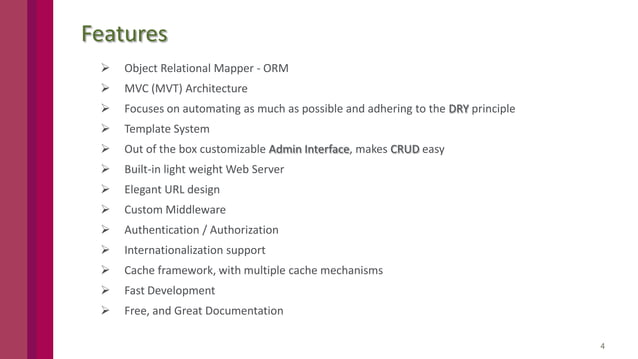 Django - Python MVC Framework | PPT