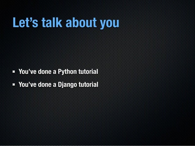 Django In Depth | PPT