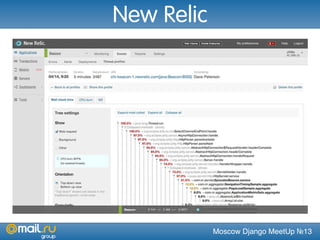 Moscow Django MeetUp №13
New Relic
 