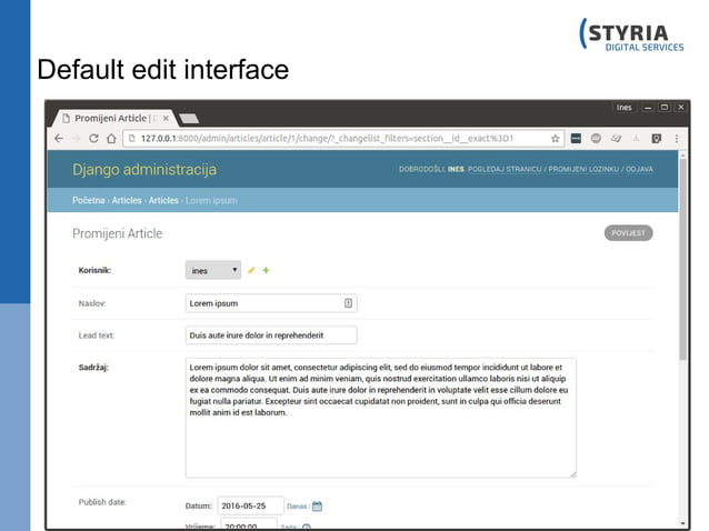 Django Admin (Python meeutp) | PPT | Free Download