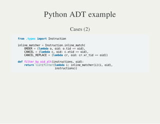 Declarative Programming & Algebraic Data Types from Django's ...