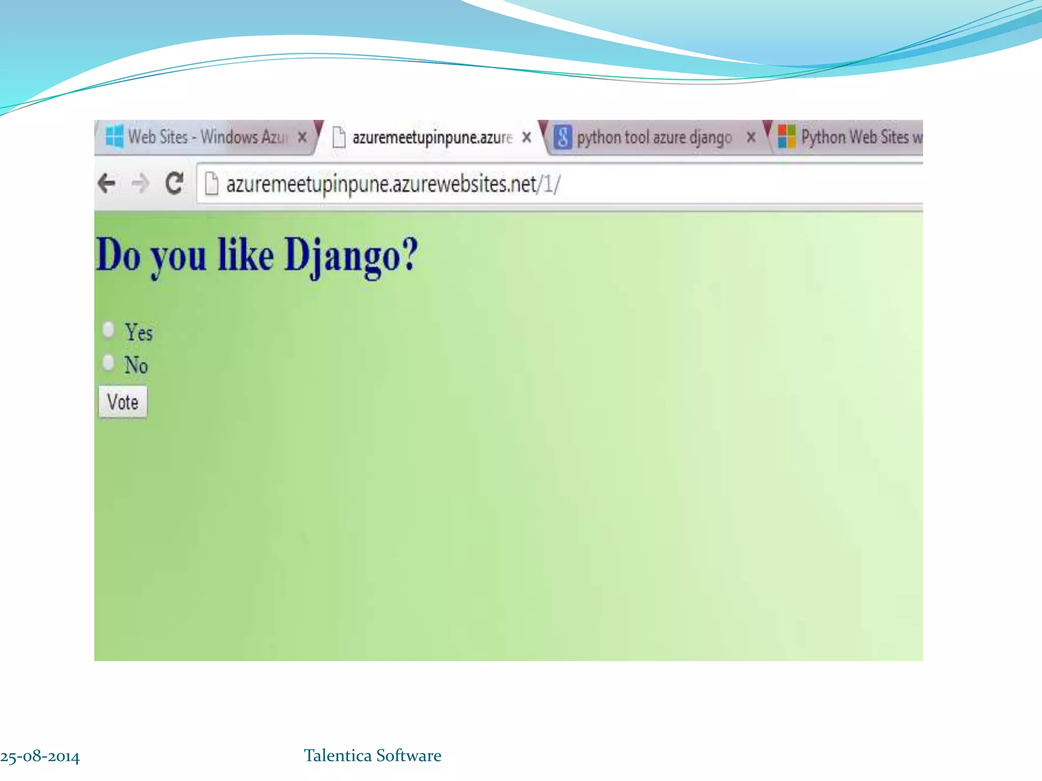 25-08-2014 Talentica Software 