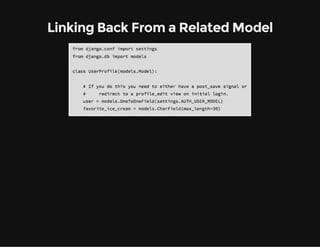 Linking Back From a Related Model
 