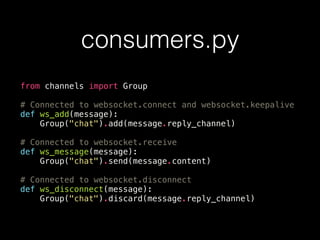 Django channels | PDF