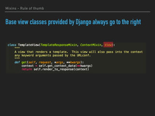 Django class based views for beginners | PDF