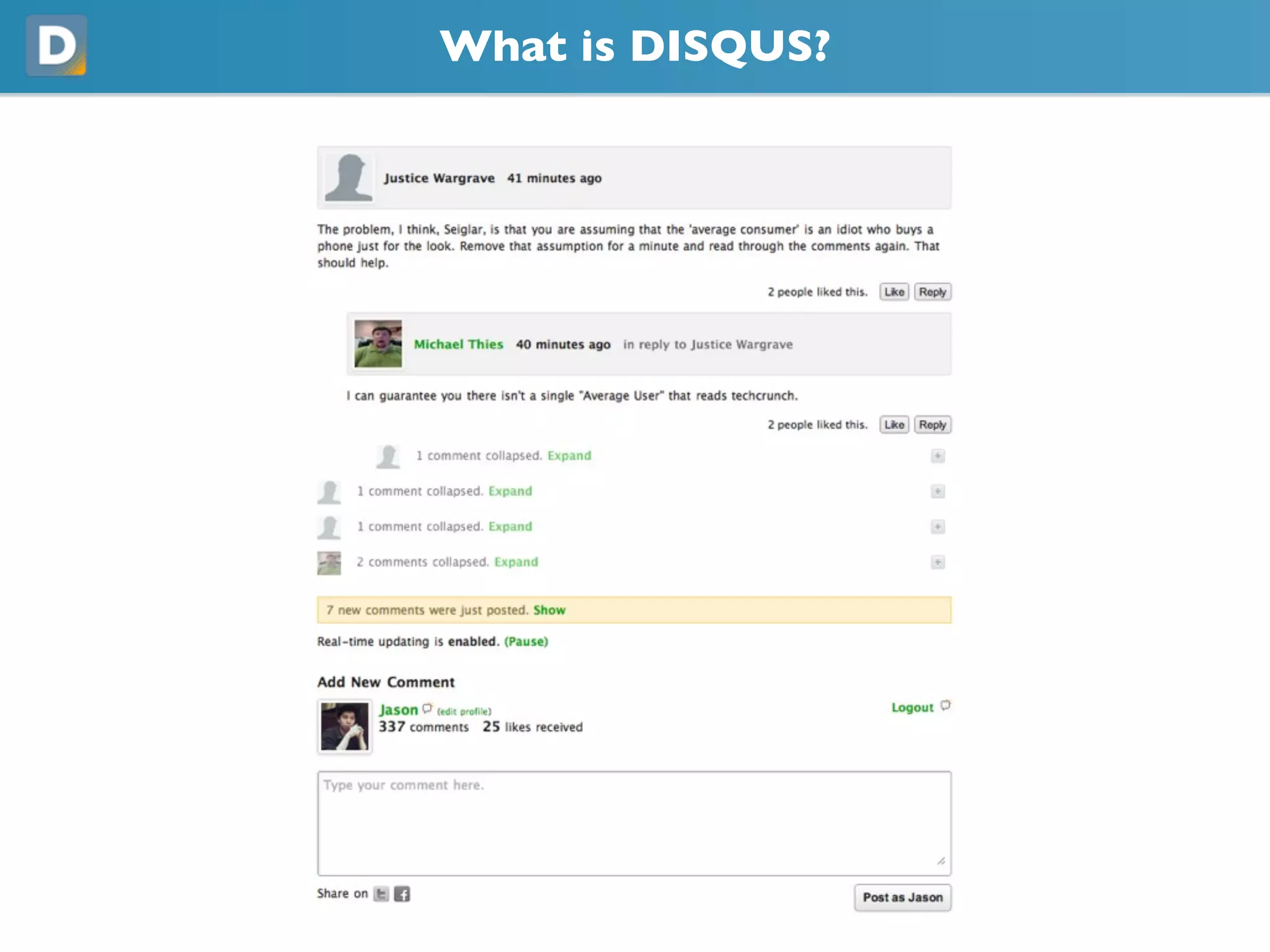 What is DISQUS?