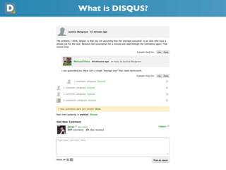 What is DISQUS?
 