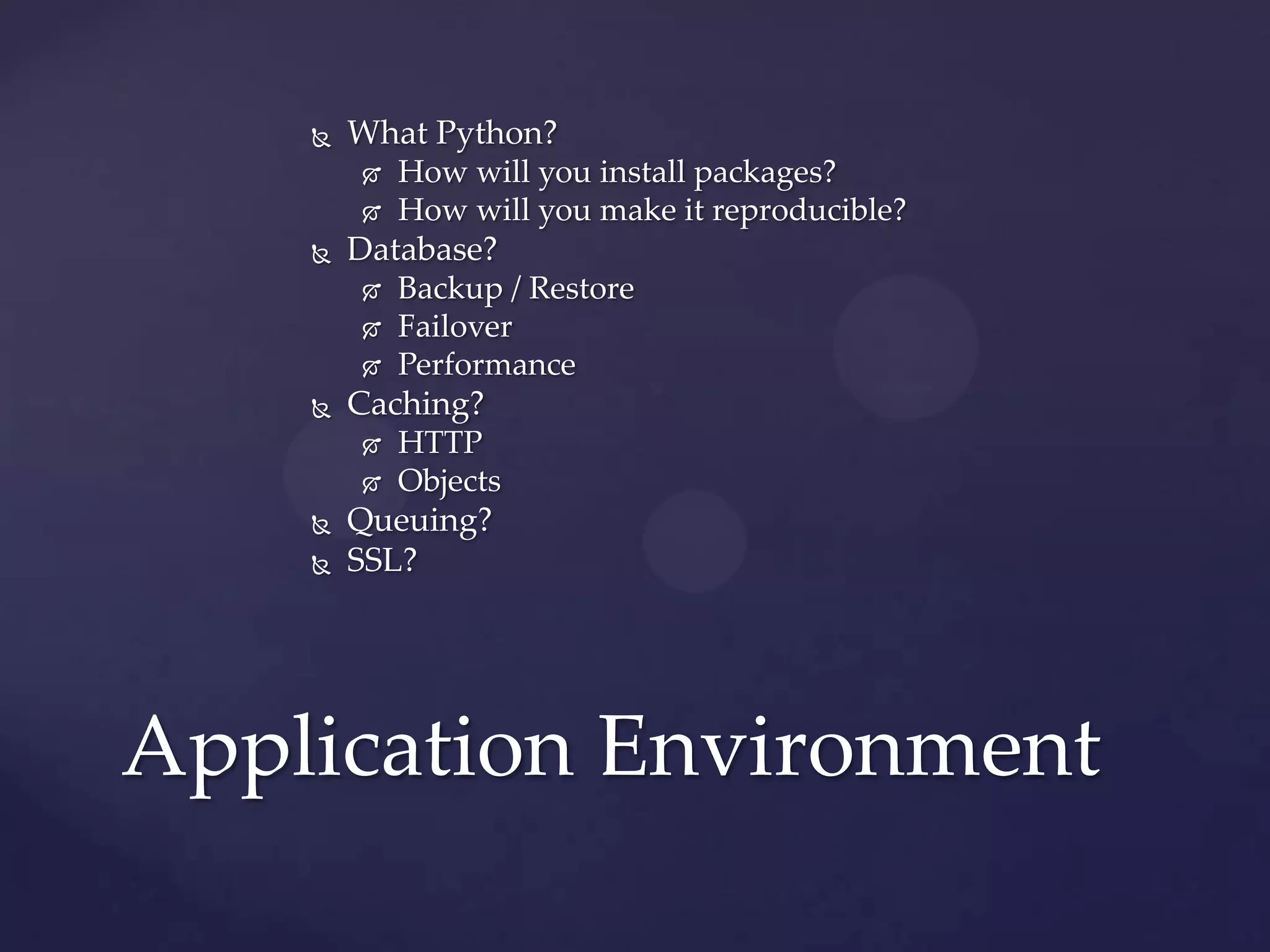 Django deployment best practices | PPT