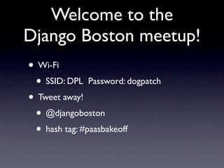 Django
deployment revisited
       Nate Aune, @natea
      Appsembler & Jazkarta

        November 15, 2012
    Django Boston Users Group
 